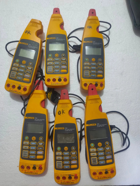 Fluke 773 Digital Milliamp Process Clamp Meter (Lot of 14)