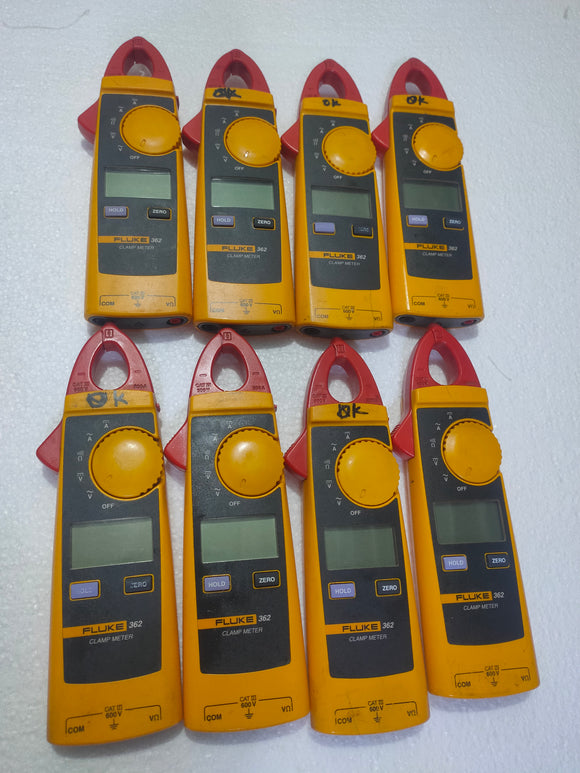 Fluke 362 Handheld Digital Clamp Meter AC/DC Current Voltage 200A 600V (Lot of 8)