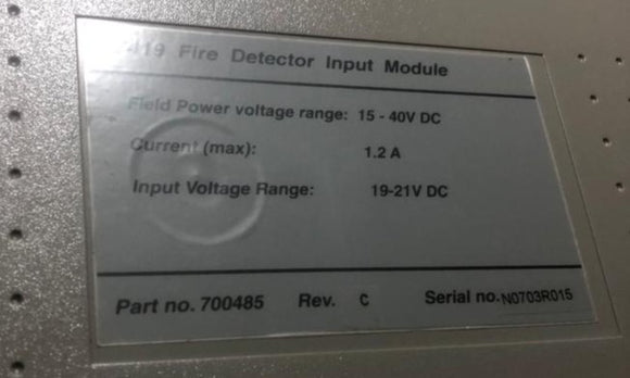 T7419 Fire Detector Input Modules 	New