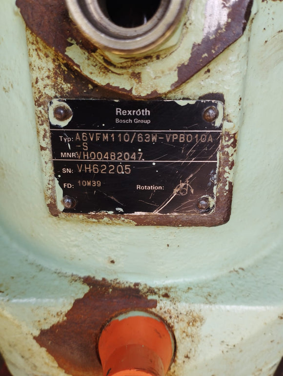 Rexroth A6VFM110/63W-VPB010A A6V Series Hydraulic Axial Piston Pump Motor