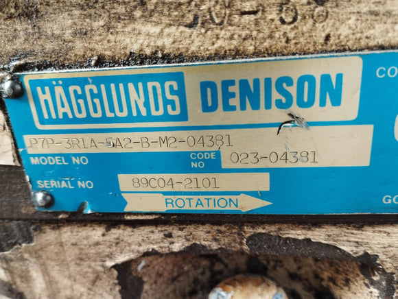 HAGGLUNDS DENISION P7P- 3R1A-5A2-B-M2-04381 Hydraulic Pump