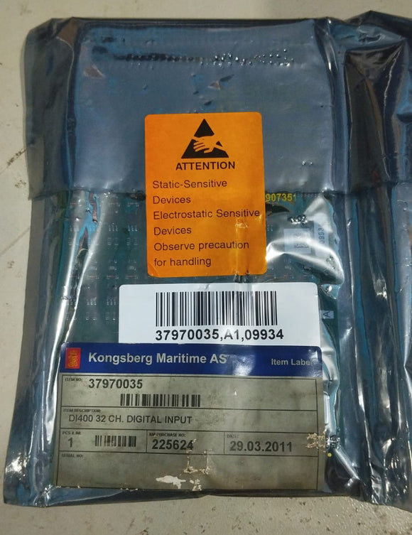 Kongsberg Maritime DI400 32CH. Digital Input Module 37970035
