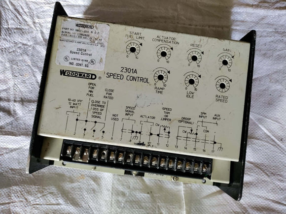 WOODWARD 2301A SPEED CONTROL 9907-014 REV.F