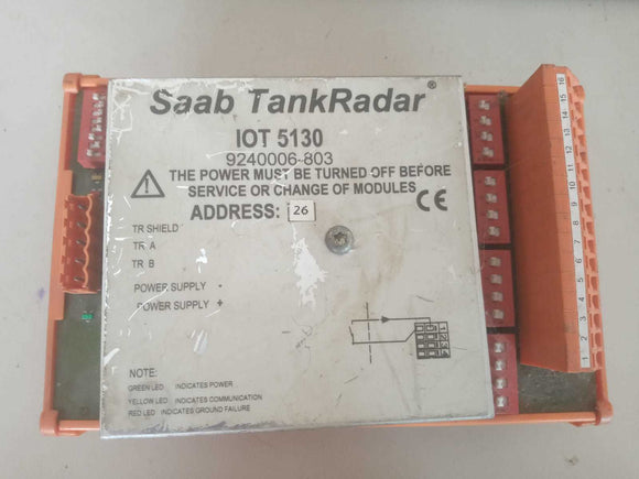 SAAB TANKRADAR IOT 5130 TERMINAL MODULE P/N:9240006-803