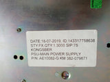 KONGSBERG HiPAP POWERSUPPLY PSU MAIN -382-079671 P/N:AE10082-G, USED