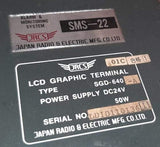JRCS LCD GRAPHIC TERMINAL TYPE: SGD-640-A